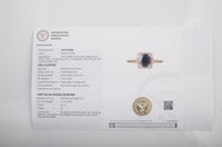 1.65 Ct Oval Mixed Cut Natural Corundum Sapphire 14K Gold Ring