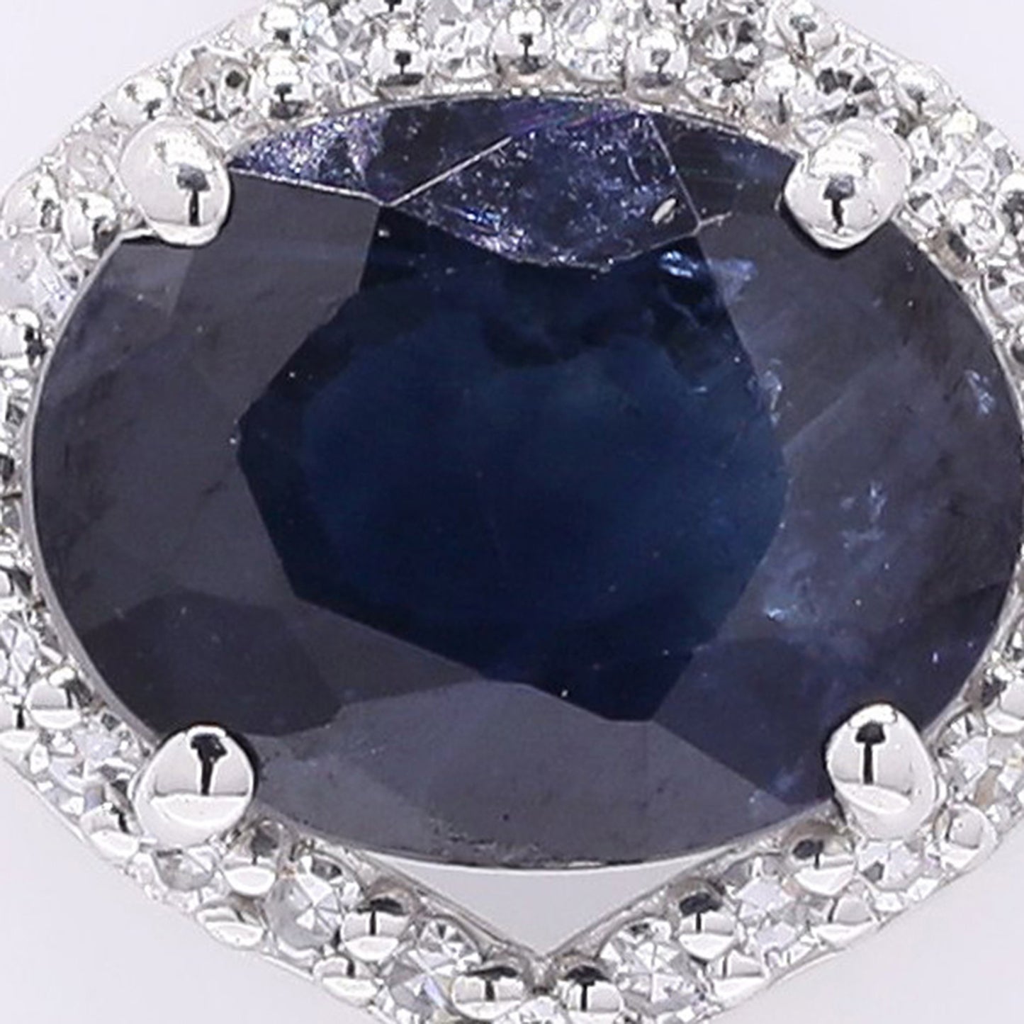 1.65 Ct Oval Mixed Cut Natural Sapphire 950 Platinum Pendant