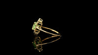 2.03 Ct Octagon Natural Eridot 14K Gold Ring