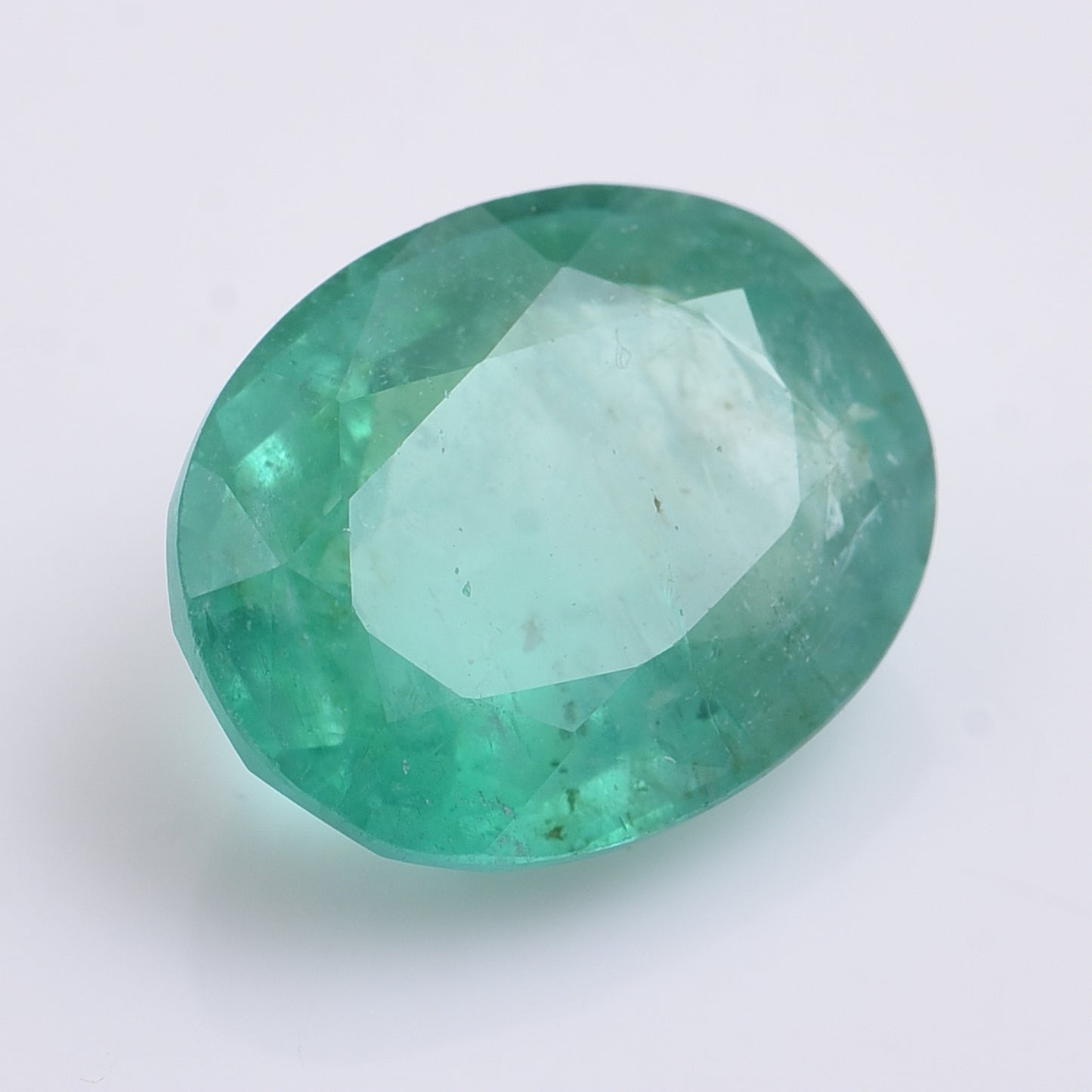 3.15 Natural Beryl Emerald Oval Mixed Cut Gemstone
