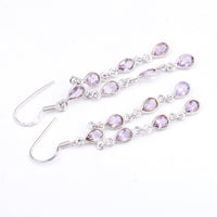 9.55 Ct Amethyst 925 Sterling Silver Earrings