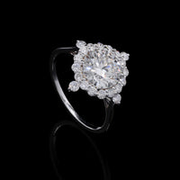 2.57 Carats Lab Grown Diamond 14K Gold Ring