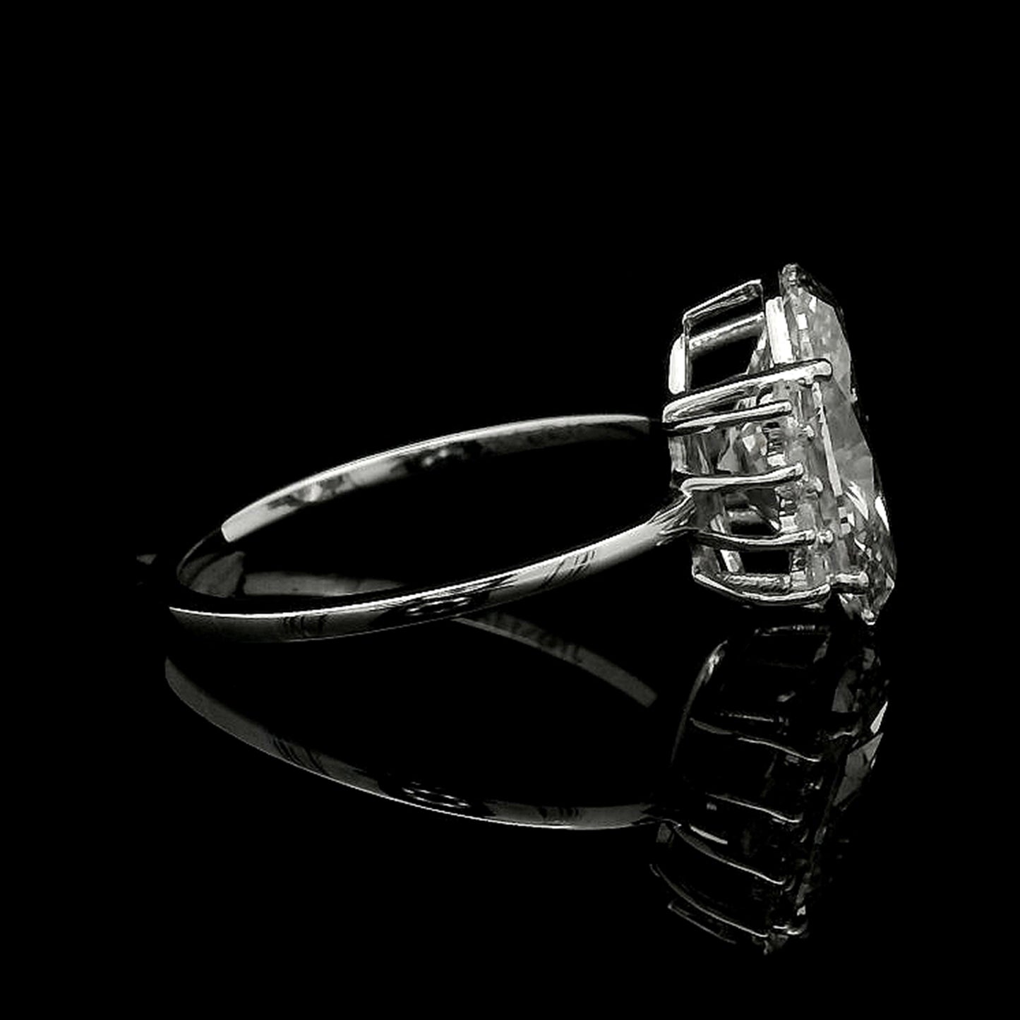 3.24 Carats Lab Grown Diamond 14K Gold Ring
