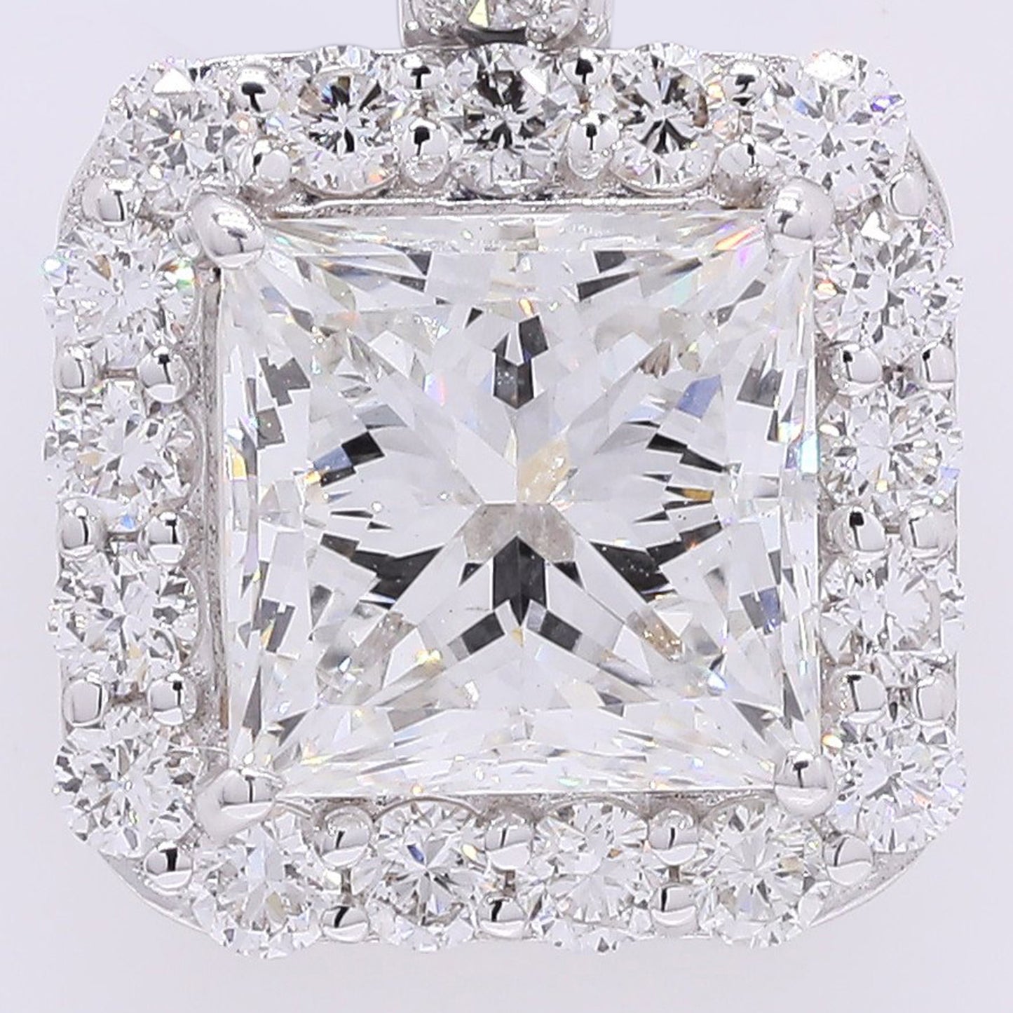 2.42 Carats Lab Grown Diamond 14K Gold Pendant