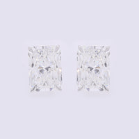 3.83 Carats Lab Grown Diamond 14K Gold Earrings
