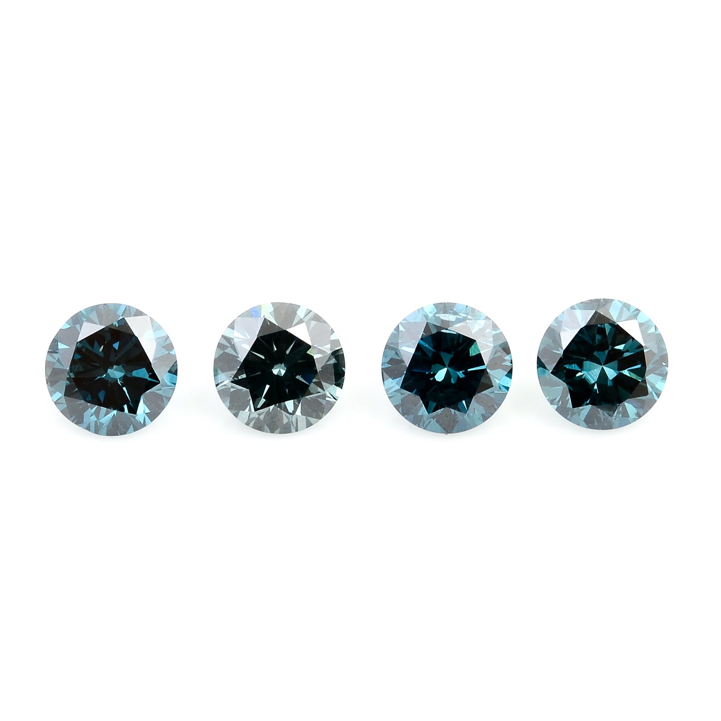 0.73 Blue Diamond Round Loose Gemstone