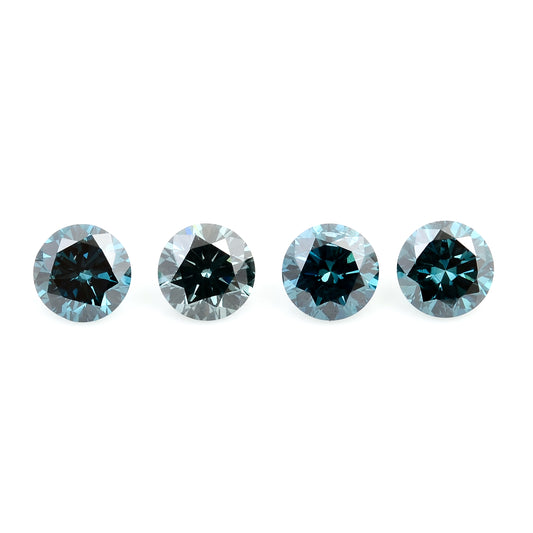 0.73 Blue Diamond Round Loose Gemstone