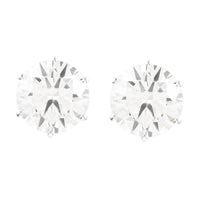 5.72 Carats Lab Grown Diamond 14K Gold Earrings