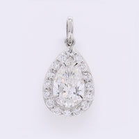 2.45 Carats Lab Grown Diamond 950 Platinum Pendant