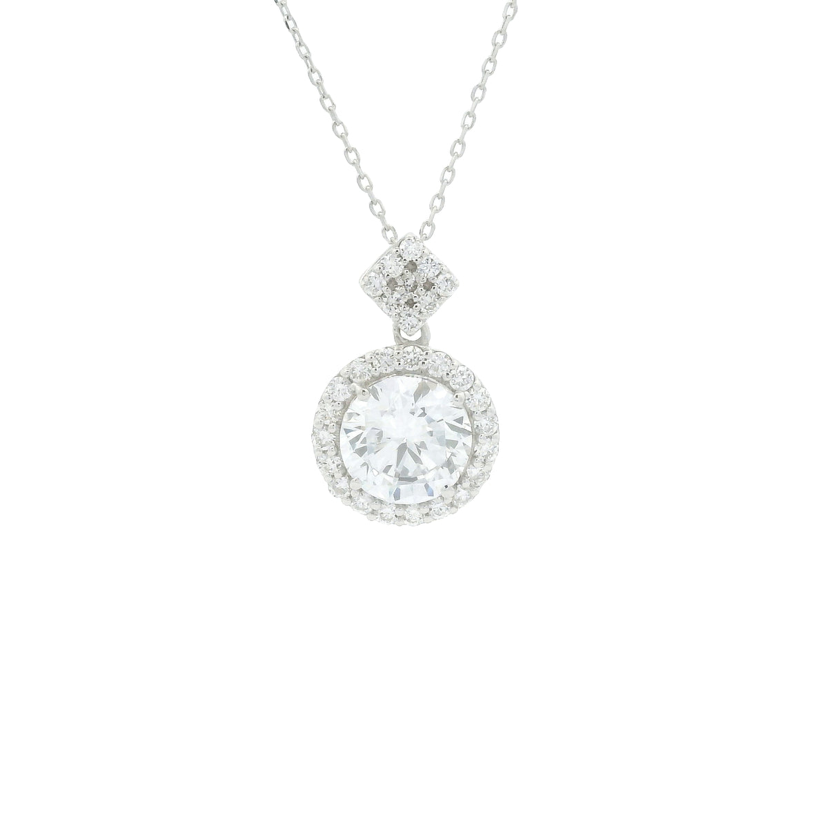 2.05 Carats Lab Grown Diamond 14K Gold Pendant