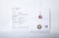 4.58 Ct Pear Cabochon Natural Tourmaline 14K Gold Pendant