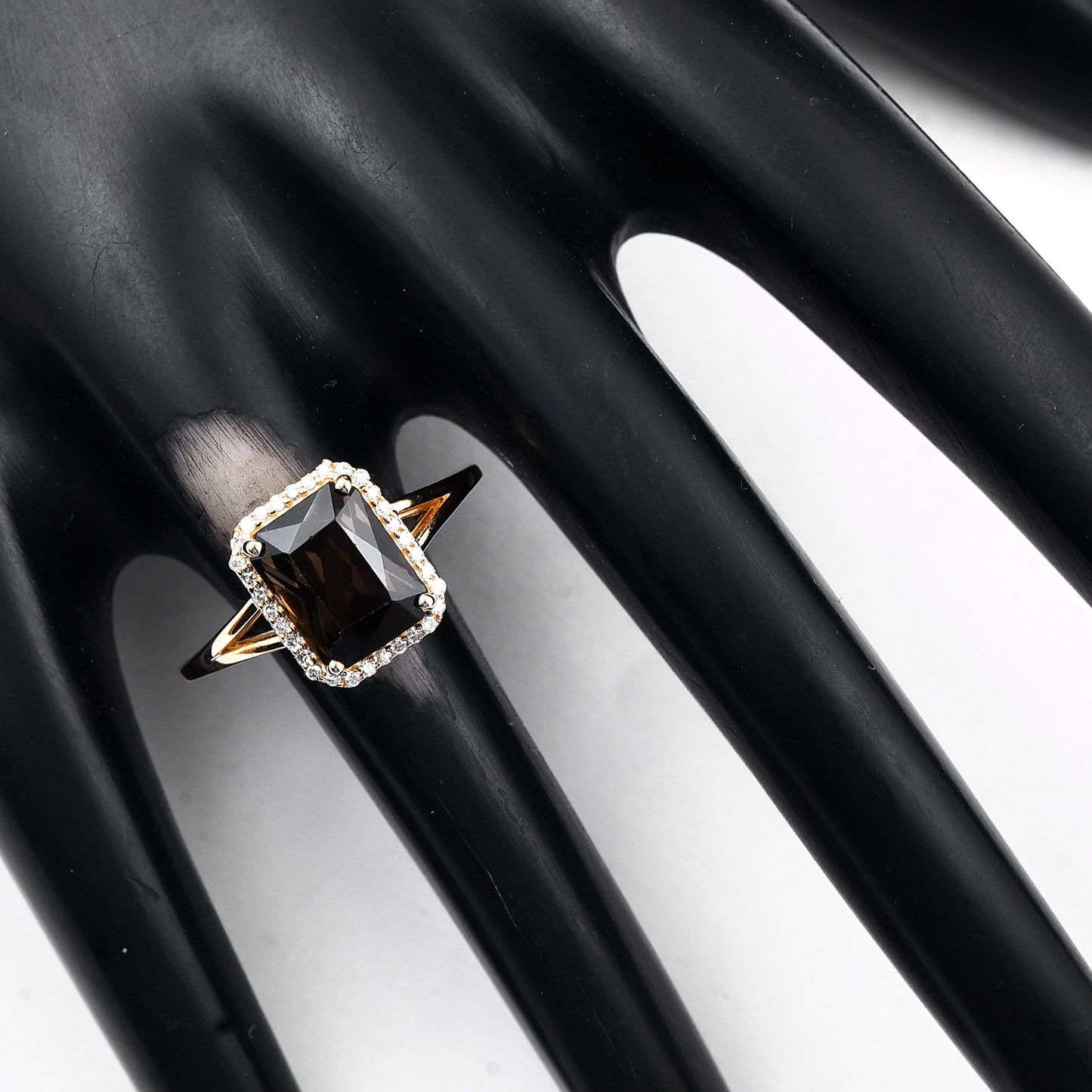 2.89 Ct Octagon Mixed Cut Natural Tourmaline 14K Gold Ring