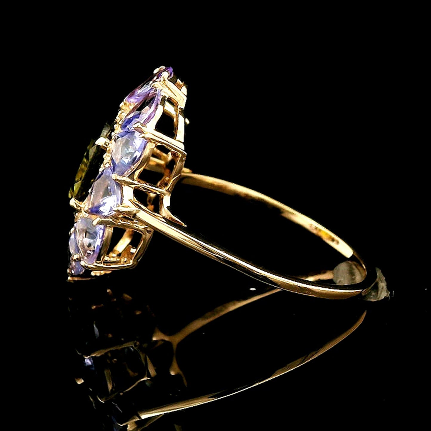 3.05 Ct Oval Tourmaline 14K Gold Ring