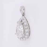 2.45 Carats Lab Grown Diamond 950 Platinum Pendant