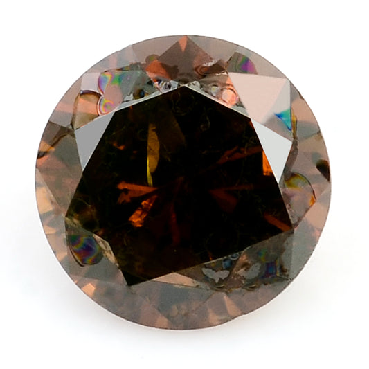 0.32 Red Diamond Round Loose Gemstone
