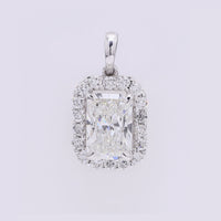 2.33 Carats Lab Grown Diamond 14K Gold Pendant