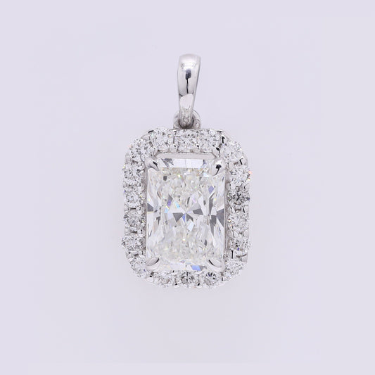 2.33 Carats Lab Grown Diamond 14K Gold Pendant
