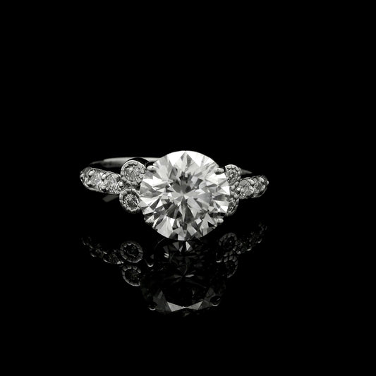 2.40 Carats Lab Grown Diamond 14K Gold Ring