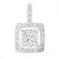 2.57 Carats Lab Grown Diamond 14K Gold Pendant