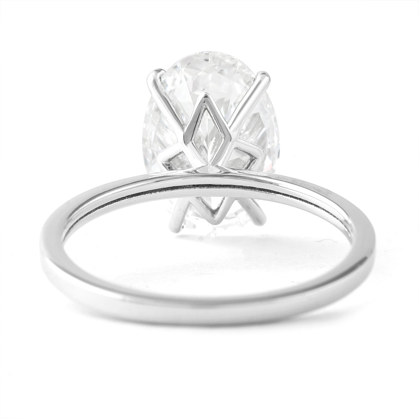 3.52 Carats Lab Grown Diamond 950 Platinum Ring