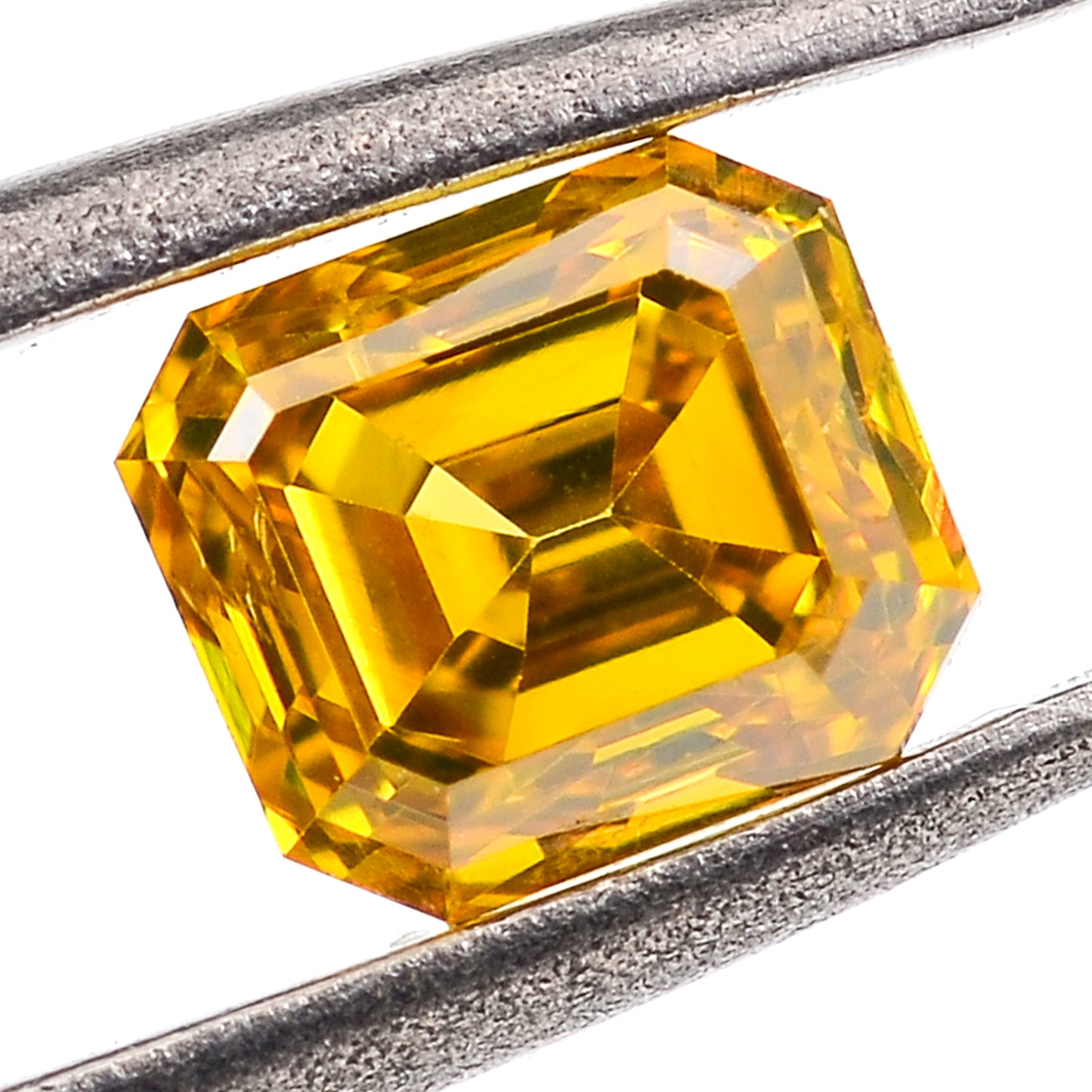 0.26 Yellow Diamond Octagon Loose Diamond