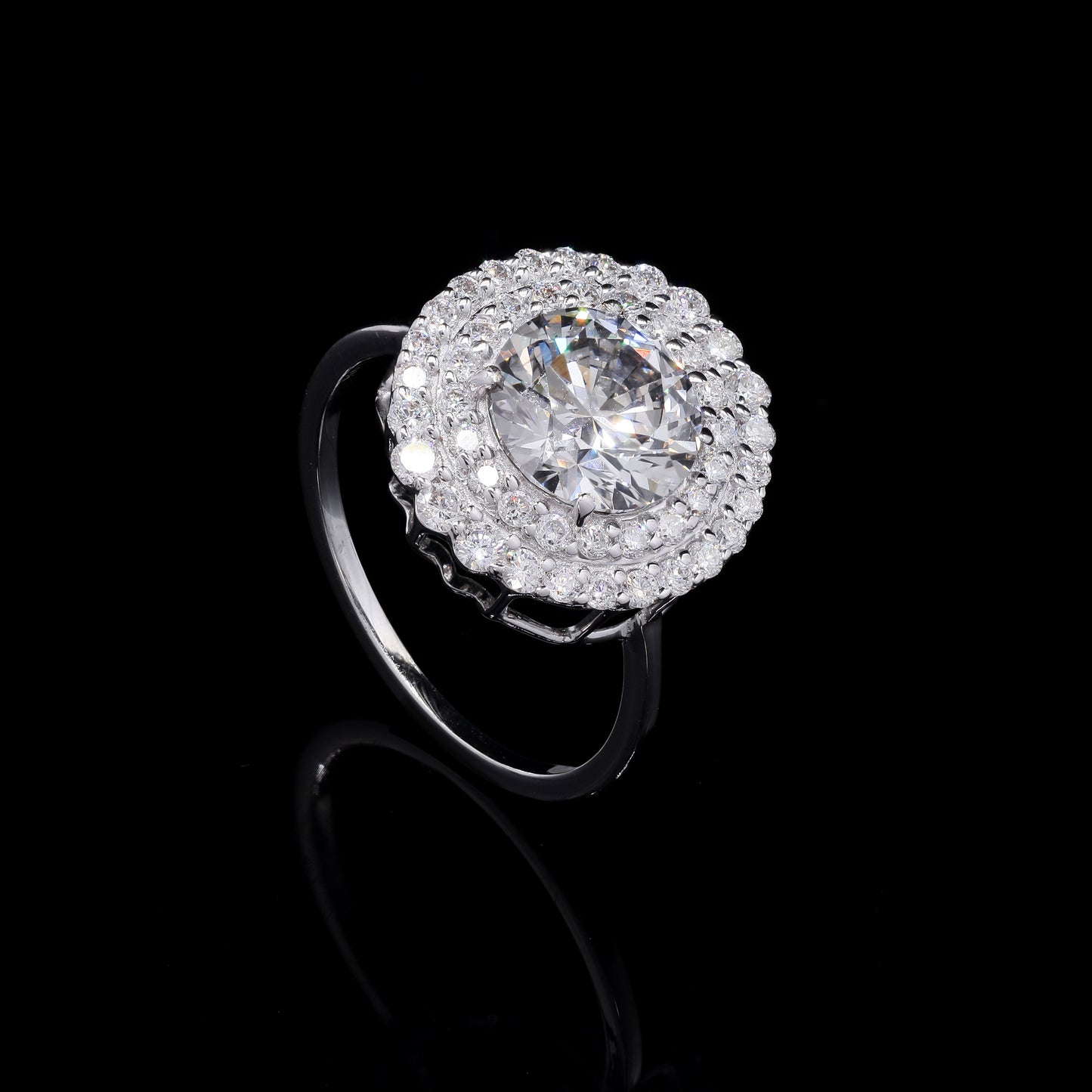 2.80 Carats Lab Grown Diamond 14K Gold Ring