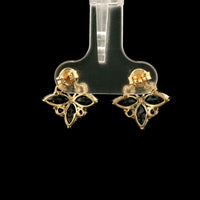 4.36 Ct Marquise Sapphire 14K Gold Earrings