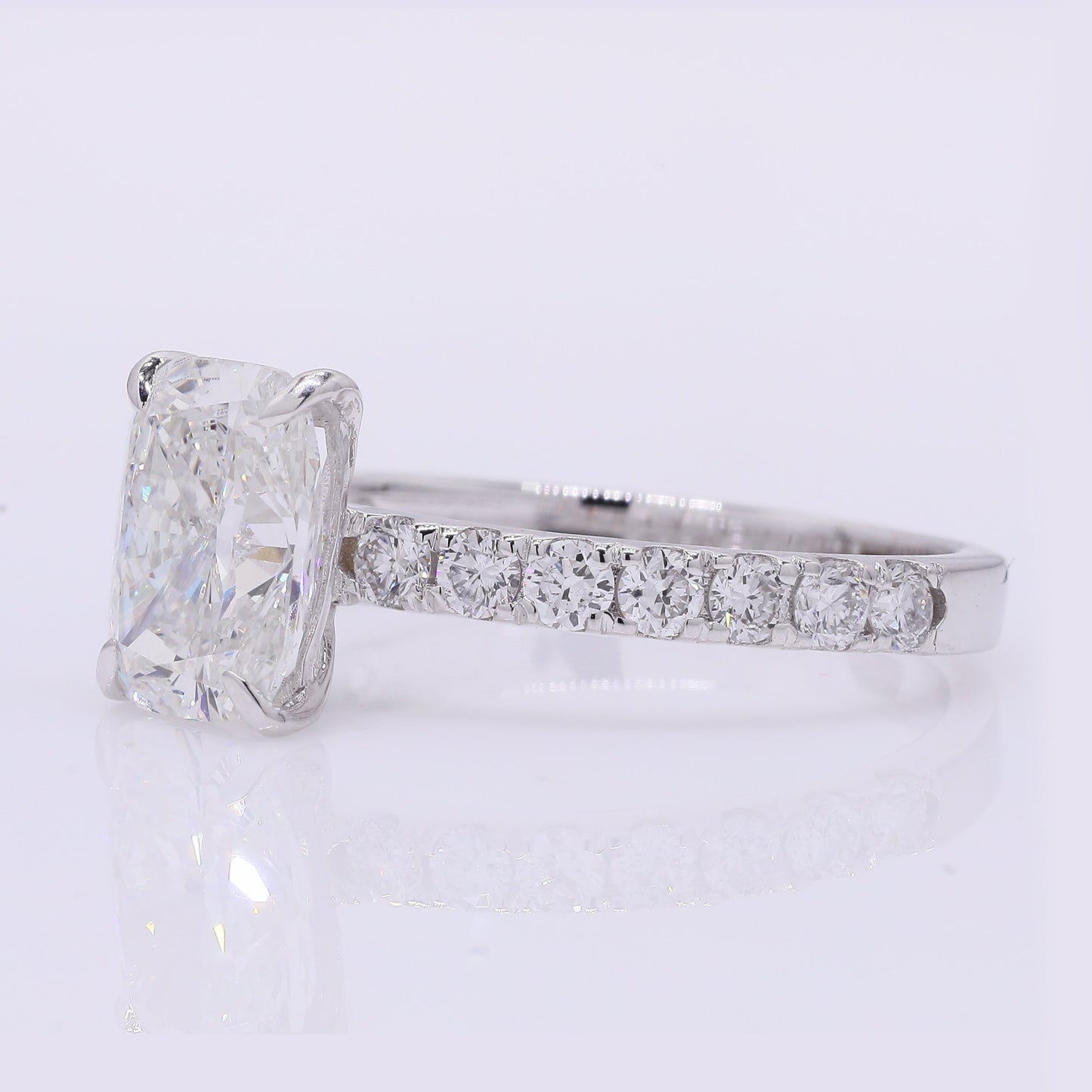 2.47 Carats Lab Grown Diamond 14K Gold Ring