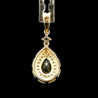 0.63 Ct Pear Sapphire 14K Gold Pendant