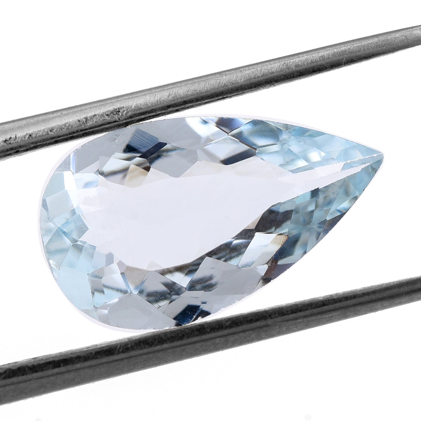 3.1 Natural Beryl Aquamarine Pear Mixed Cut Gemstone