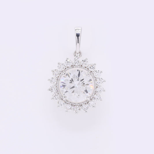 2.25 Carats Lab Grown Diamond 14K Gold Pendant