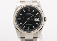 Rolex -116234 - Random Serial Number Datejust Black Men's Automatic Stainless Steel
