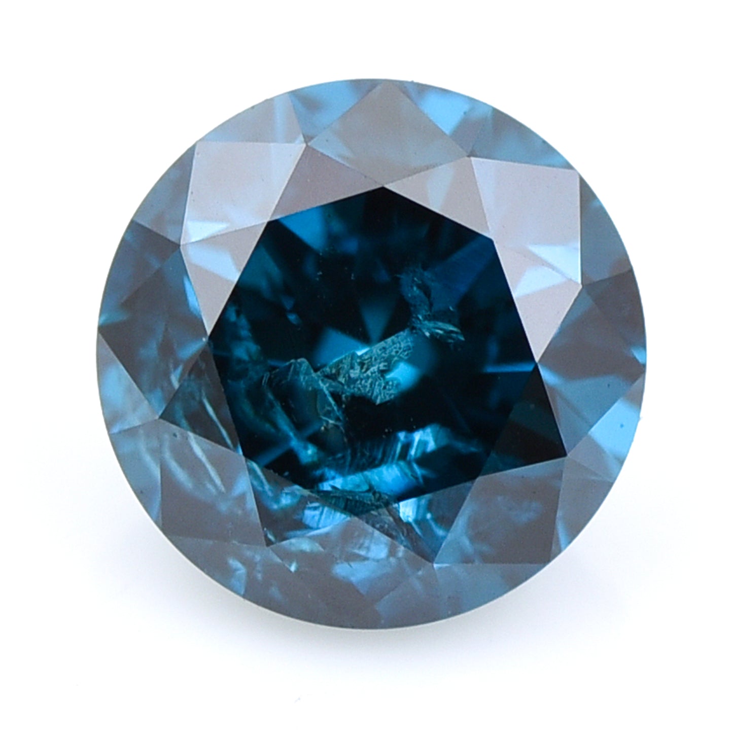 0.4 Blue Diamond Round Loose Diamond