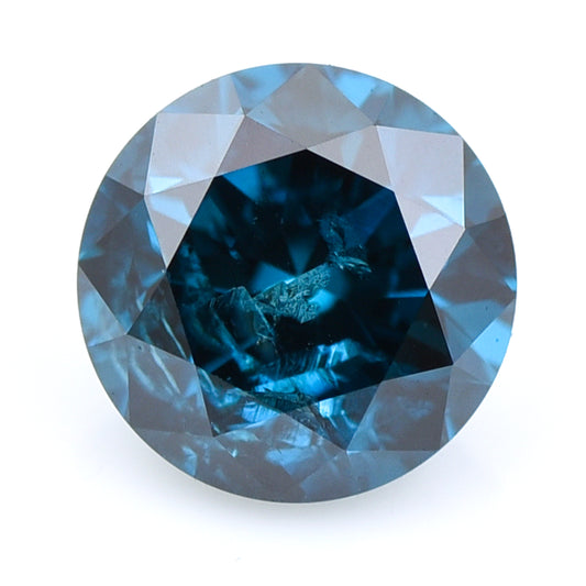 0.4 Blue Diamond Round Loose Diamond