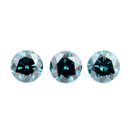 0.55 Blue Diamond Round Loose Gemstone
