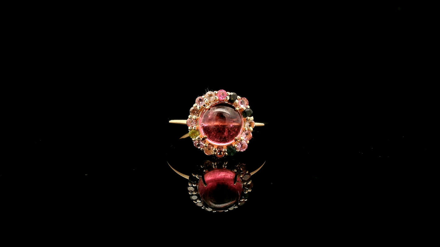2.84 Carats Tourmaline 14K Gold Ring