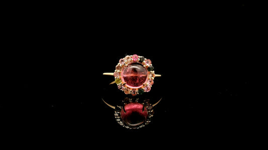 2.84 Carats Tourmaline 14K Gold Ring