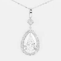 3.68 Carats Lab Grown Diamond 14K Gold Pendant