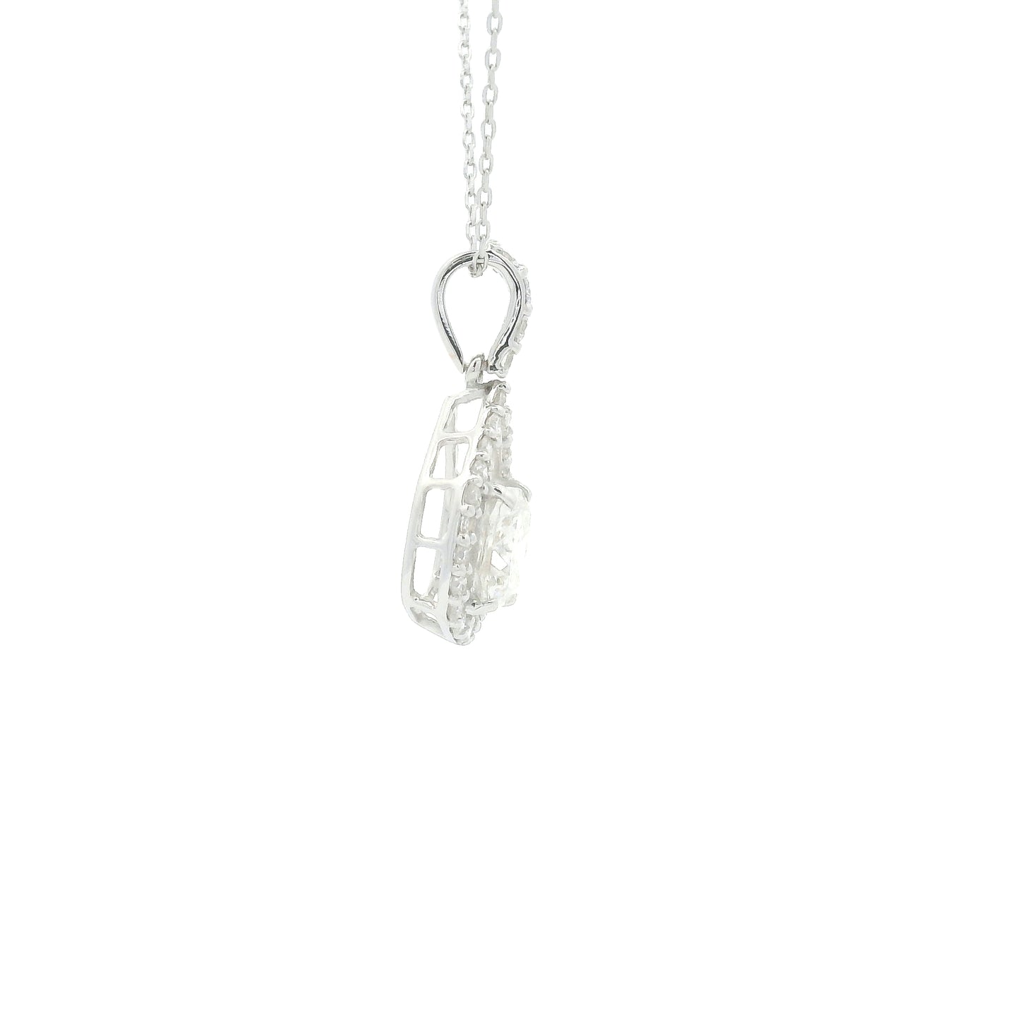 1.46 Carats Lab Grown Diamond 14K Gold Pendant
