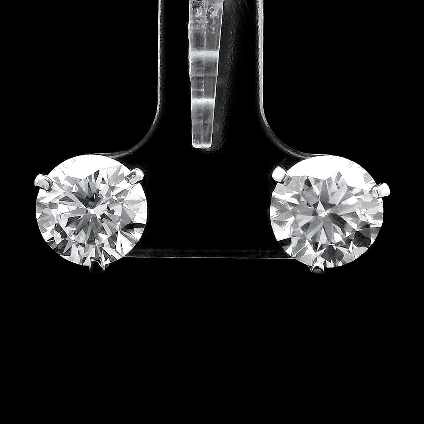 4.05 Carats Lab Grown Diamond 14K Gold Earrings