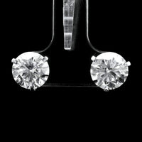 4.05 Carats Lab Grown Diamond 14K Gold Earrings