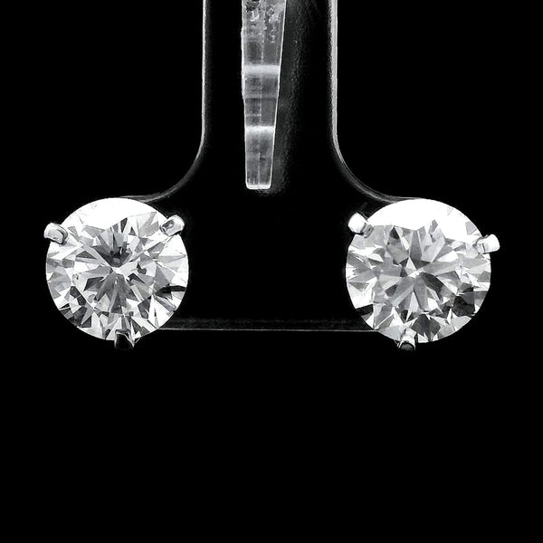 4.05 Carats Lab Grown Diamond 14K Gold Earrings