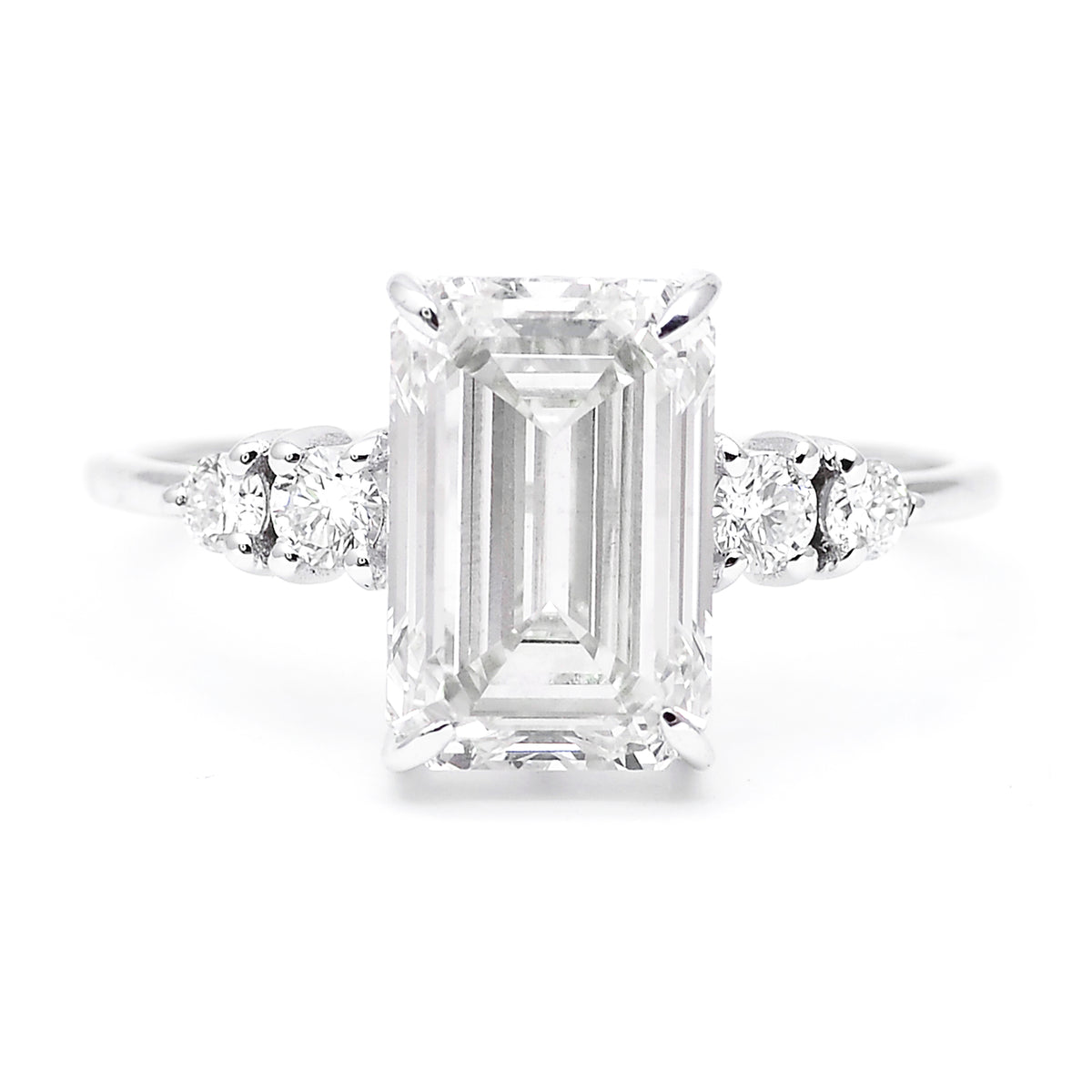 3.20 Carats Lab Grown Diamond 14K Gold Ring