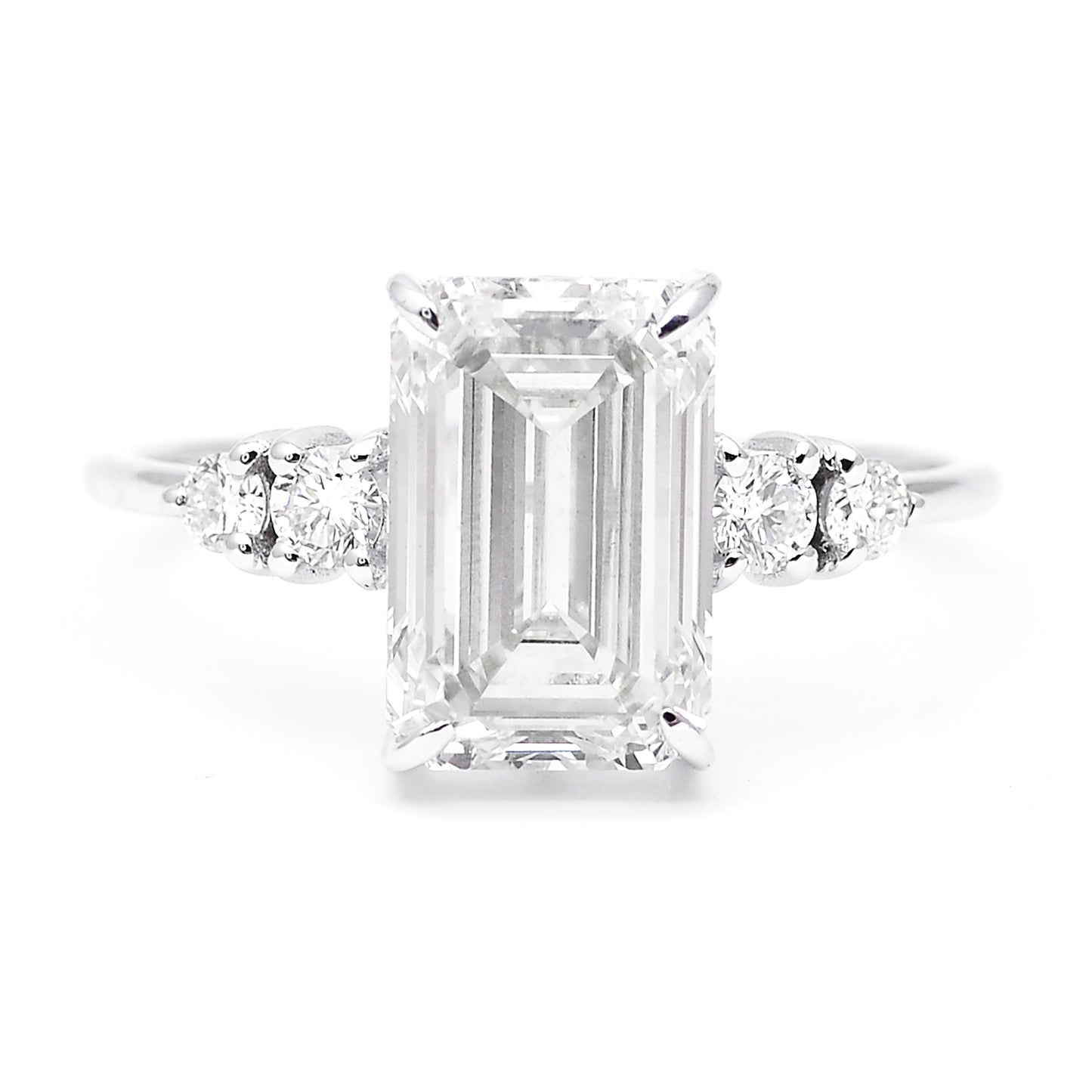 3.20 Carats Lab Grown Diamond 14K Gold Ring