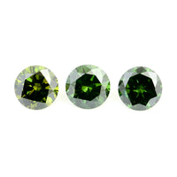 0.60 Green Diamond Round Loose Gemstone