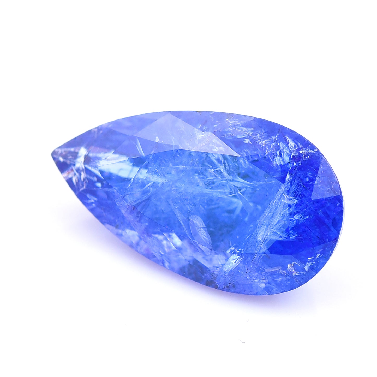 6.39 Natural Zoisite Tanzanite Pear Mixed Cut Gemstone