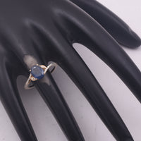 1.99 Ct Oval Mixed Cut Natural Sapphire 14K Gold Ring