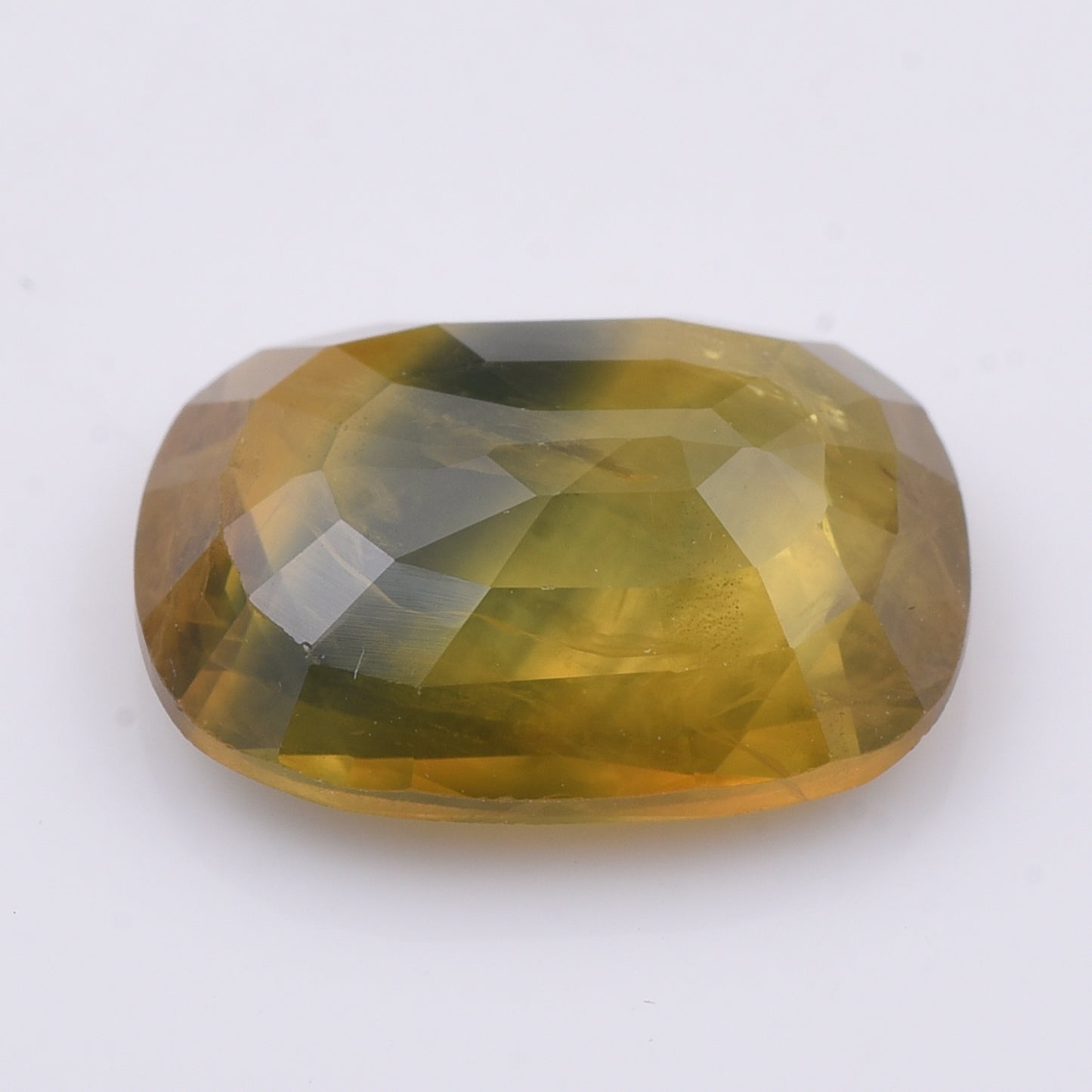 5.3 Natural Corundum Yellow Sapphire Rectangular Cushion Mixed Cut Gemstone