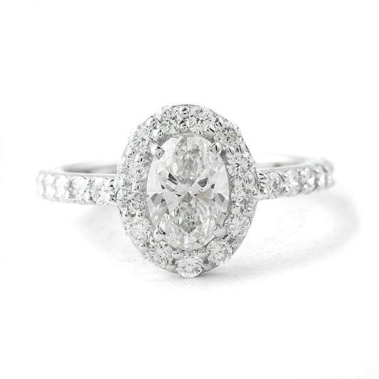 1.98 Carats Lab Grown Diamond 14K Gold Ring