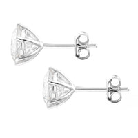 3.10 Carats Lab Grown Diamond 14K Gold Earrings